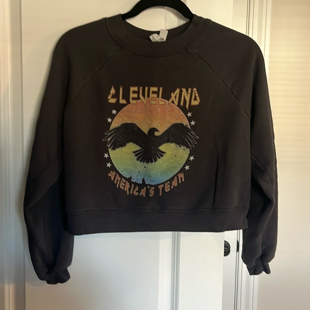 Cleveland cropped sweatshirt